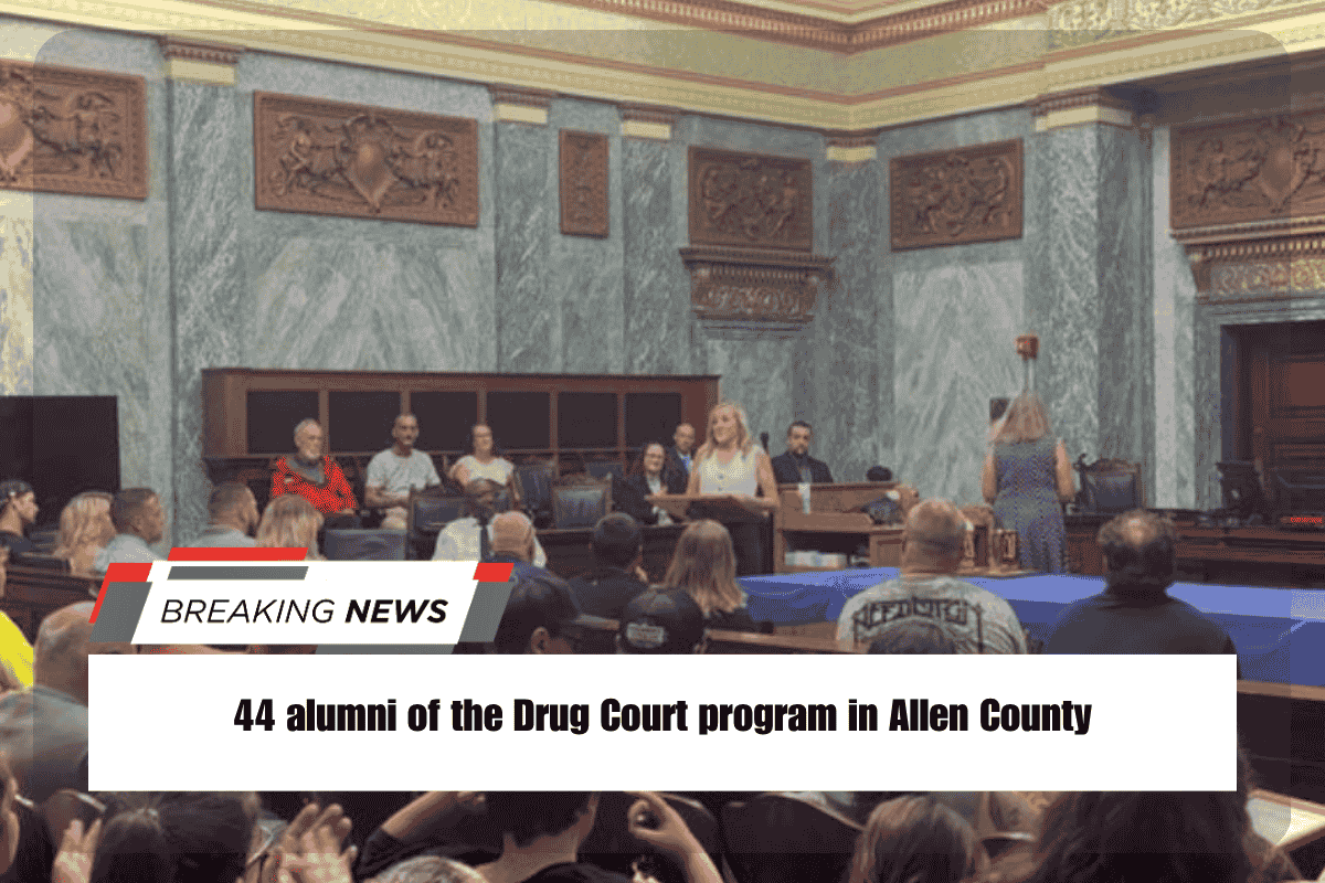 44 alumni of the Drug Court program in Allen County