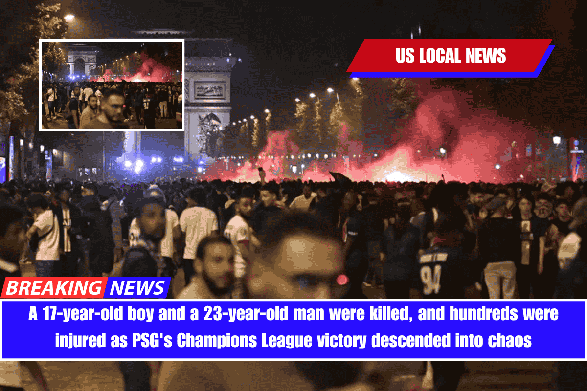 A 17-year-old boy and a 23-year-old man were killed, and hundreds were injured as PSG's Champions League victory descended into chaos