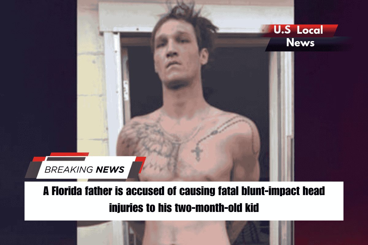 A Florida father is accused of causing fatal blunt-impact head injuries to his two-month-old kid