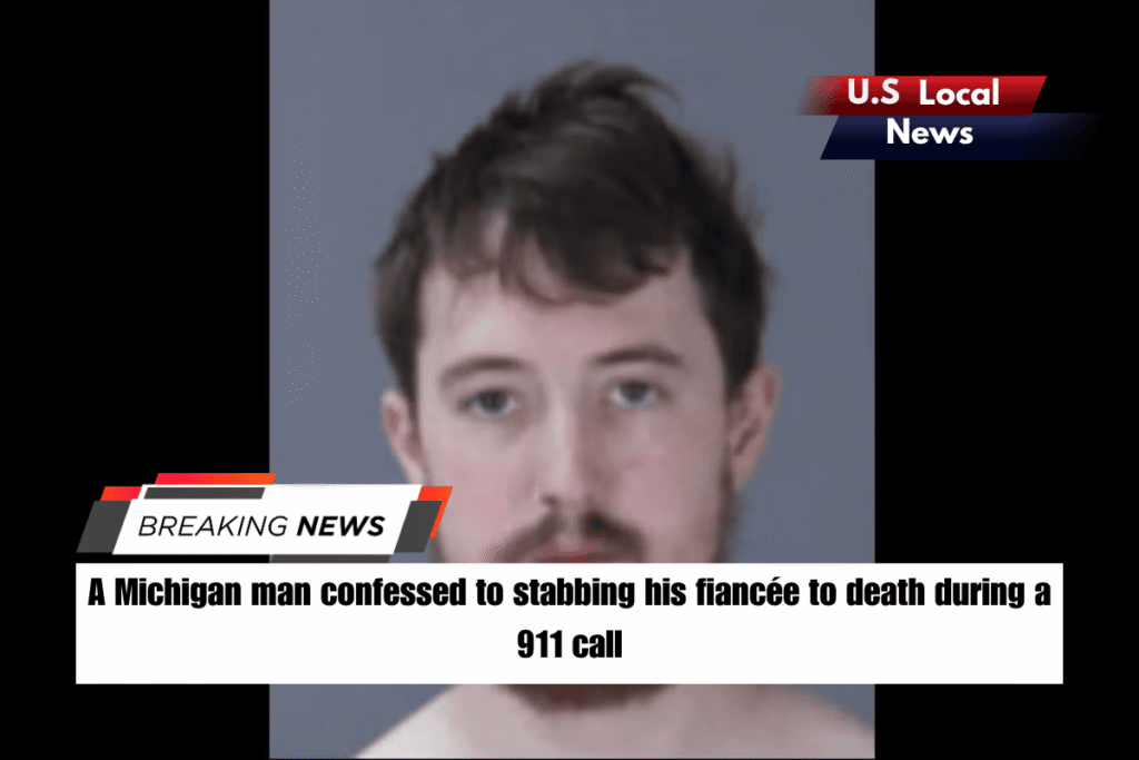 A Michigan man confessed to stabbing his fiancée to death during a 911 call