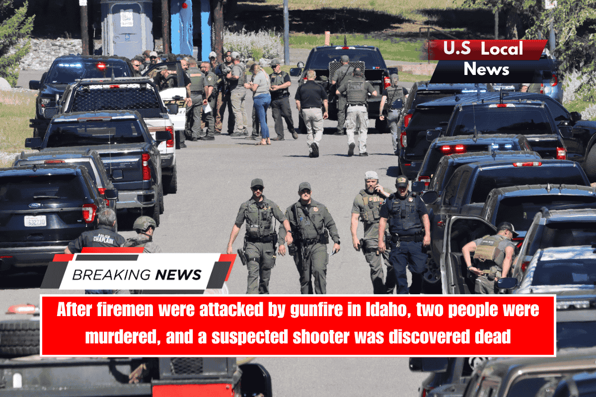 After firemen were attacked by gunfire in Idaho, two people were murdered, and a suspected shooter was discovered dead