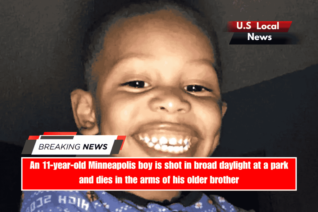 An 11-year-old Minneapolis boy is shot in broad daylight at a park and dies in the arms of his older brother