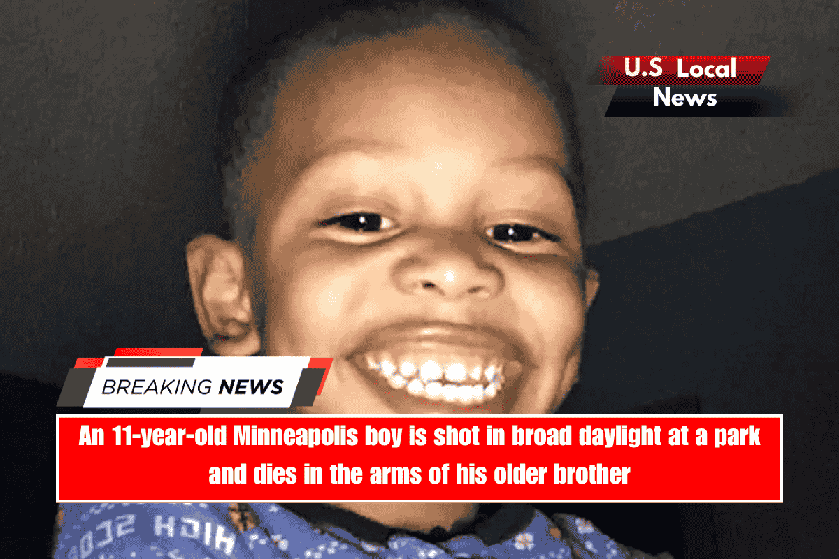 An 11-year-old Minneapolis boy is shot in broad daylight at a park and dies in the arms of his older brother