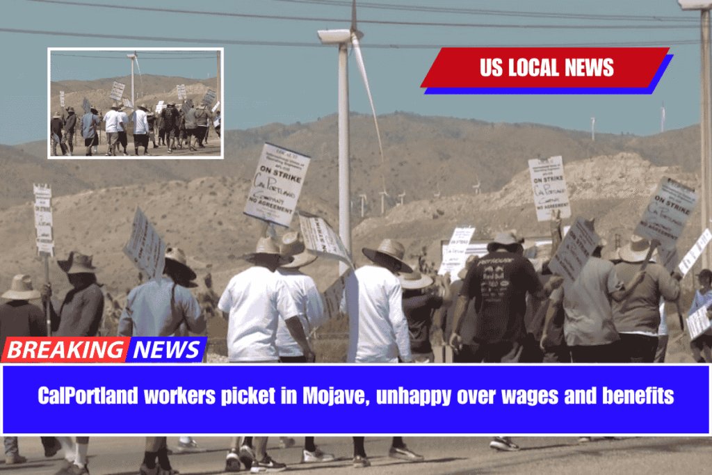 CalPortland workers picket in Mojave, unhappy over wages and benefits
