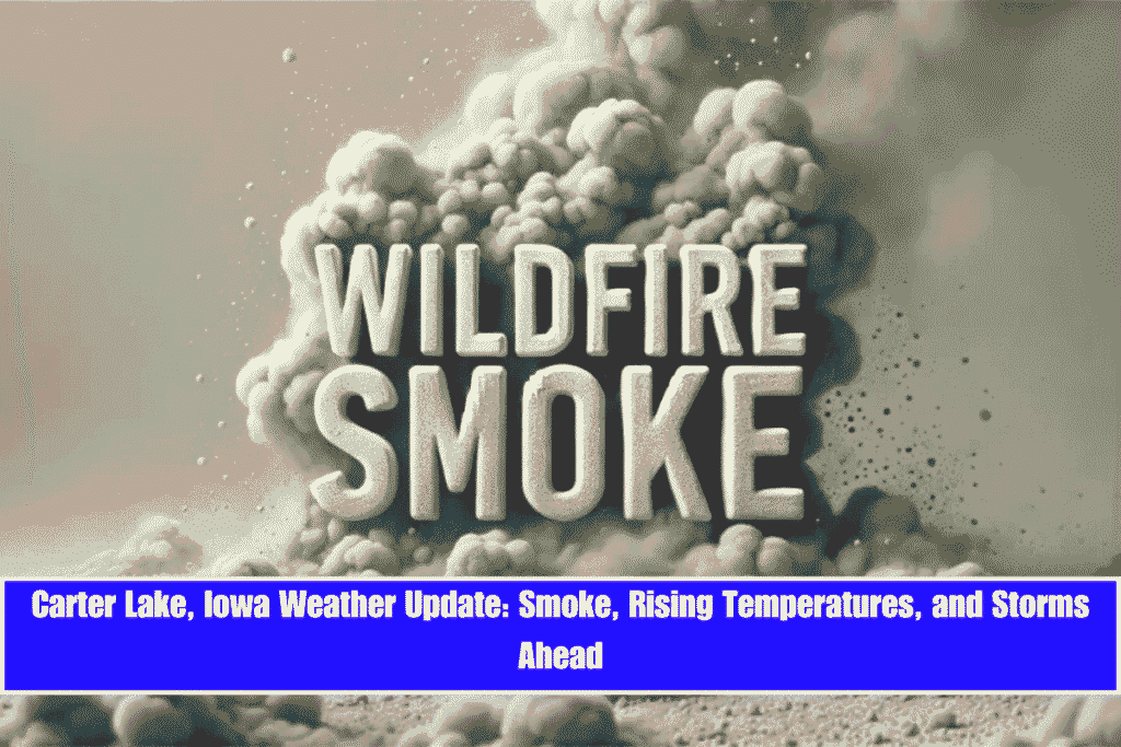 Carter Lake, Iowa Weather Update Smoke, Rising Temperatures, and Storms Ahead