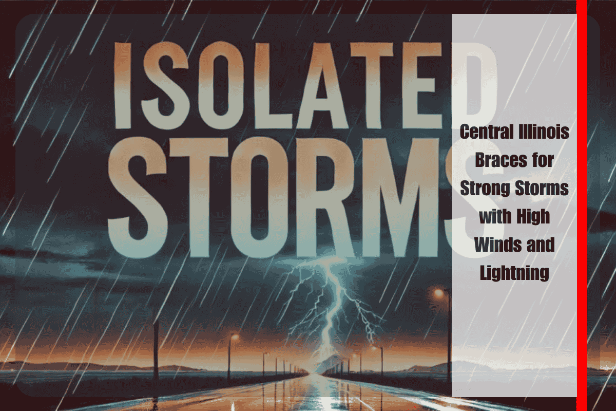 Central Illinois Braces for Strong Storms with High Winds and Lightning