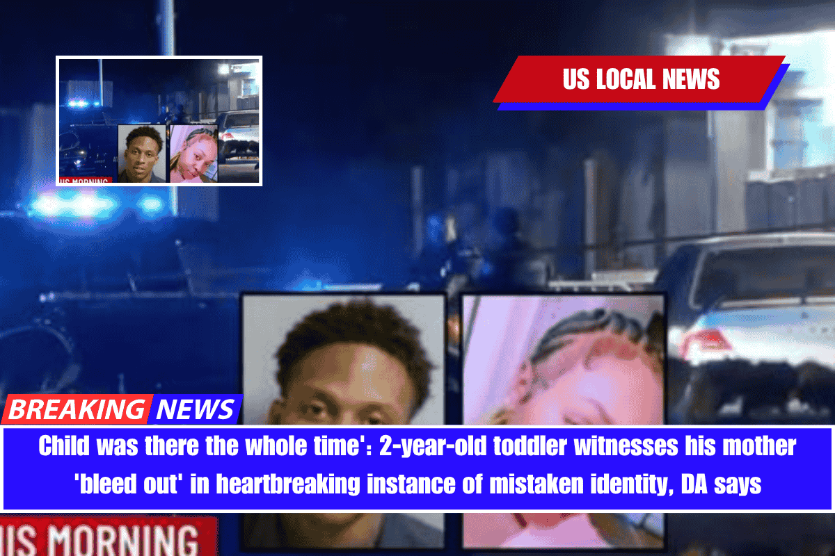 Child was there the whole time' 2-year-old toddler witnesses his mother 'bleed out' in heartbreaking instance of mistaken identity, DA says
