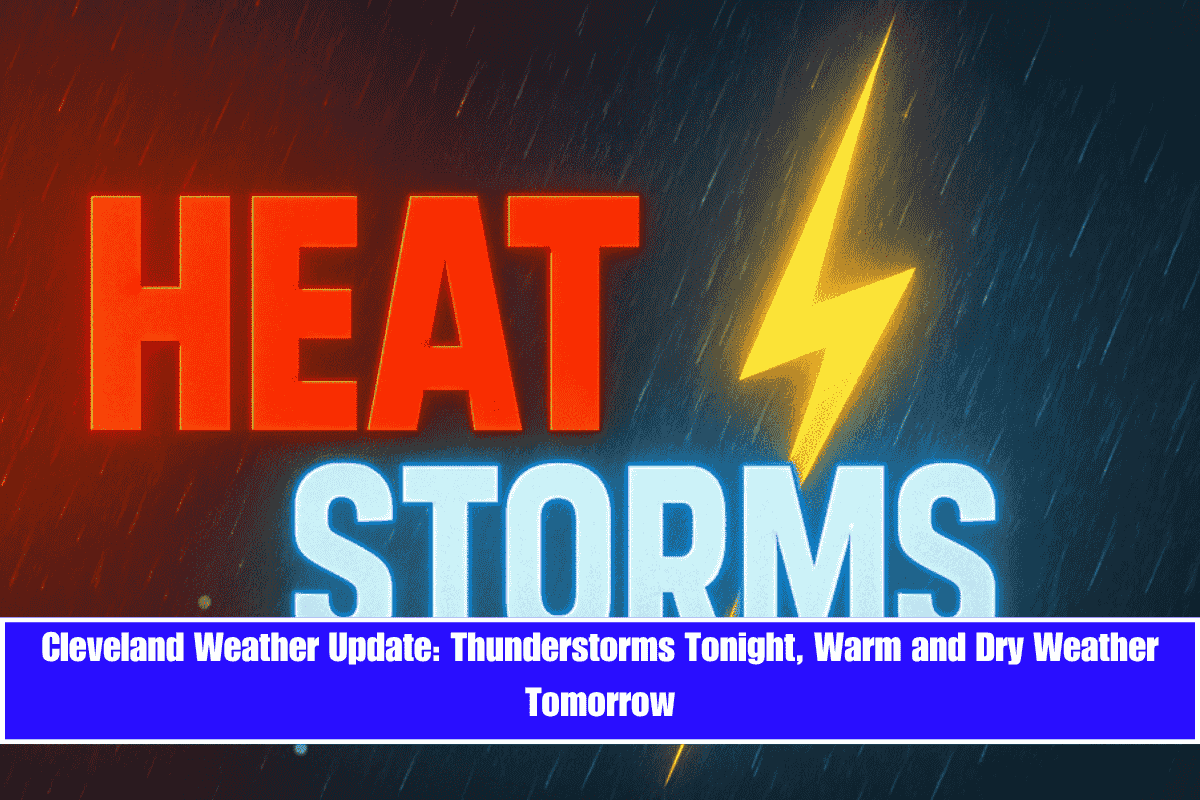 Cleveland Weather Update Thunderstorms Tonight, Warm and Dry Weather Tomorrow