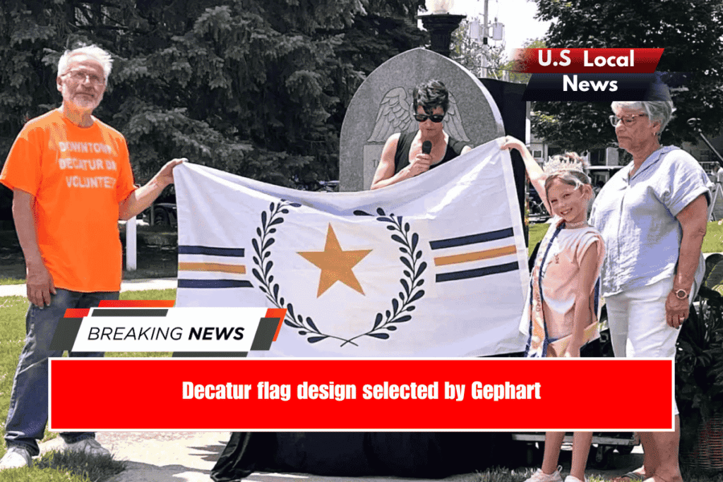 Decatur flag design selected by Gephart