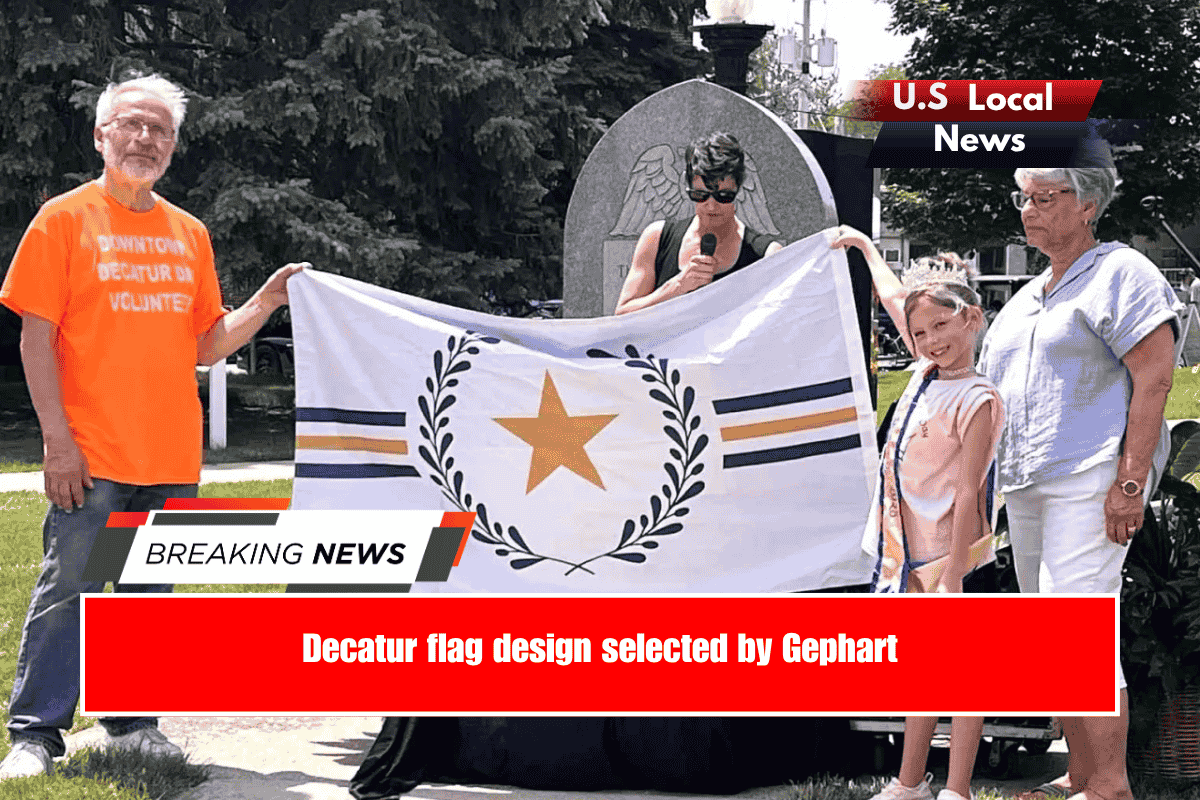 Decatur flag design selected by Gephart
