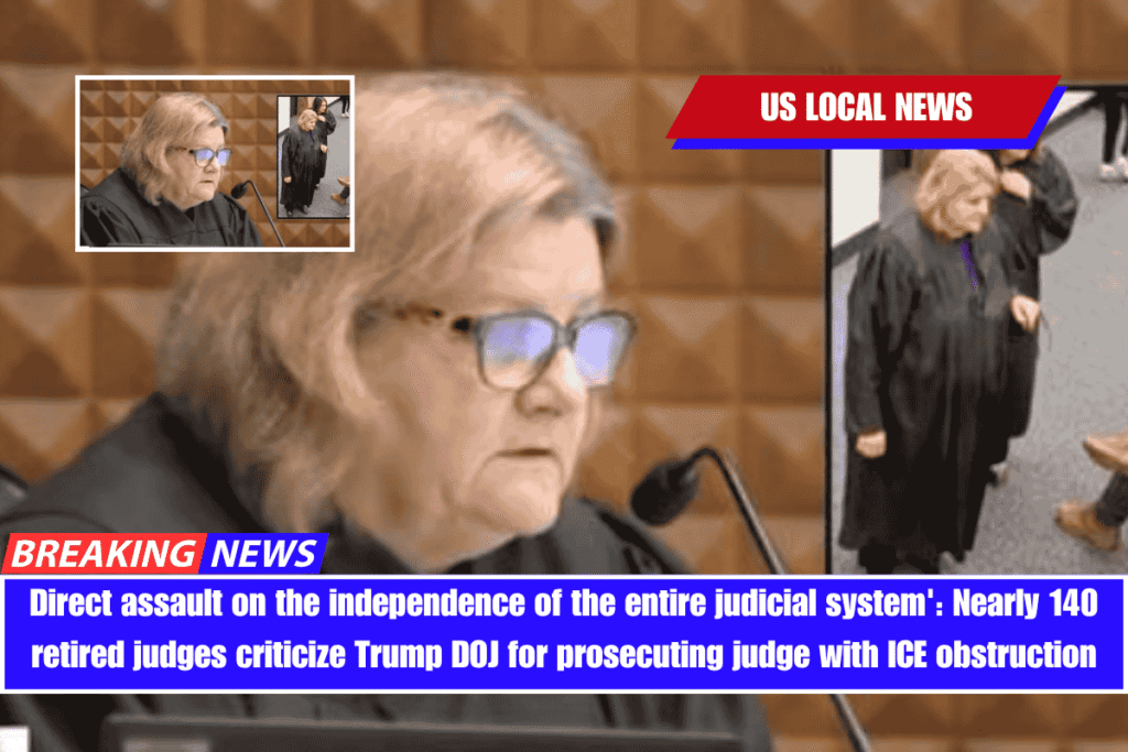 Direct assault on the independence of the entire judicial system' Nearly 140 retired judges criticize Trump DOJ for prosecuting judge with ICE obstruction