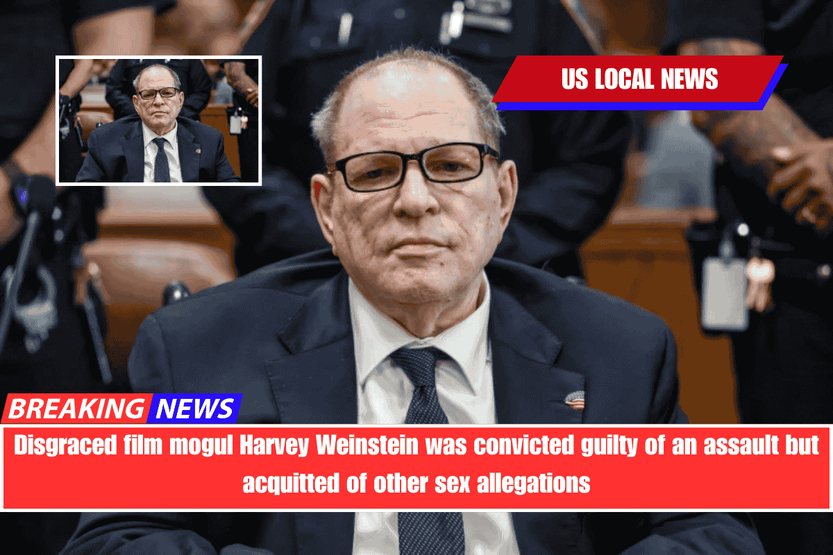 Disgraced film mogul Harvey Weinstein was convicted guilty of an assault but acquitted of other sex allegations