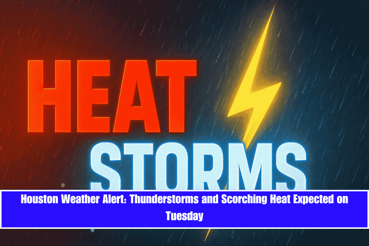 Houston Weather Alert Thunderstorms and Scorching Heat Expected on Tuesday