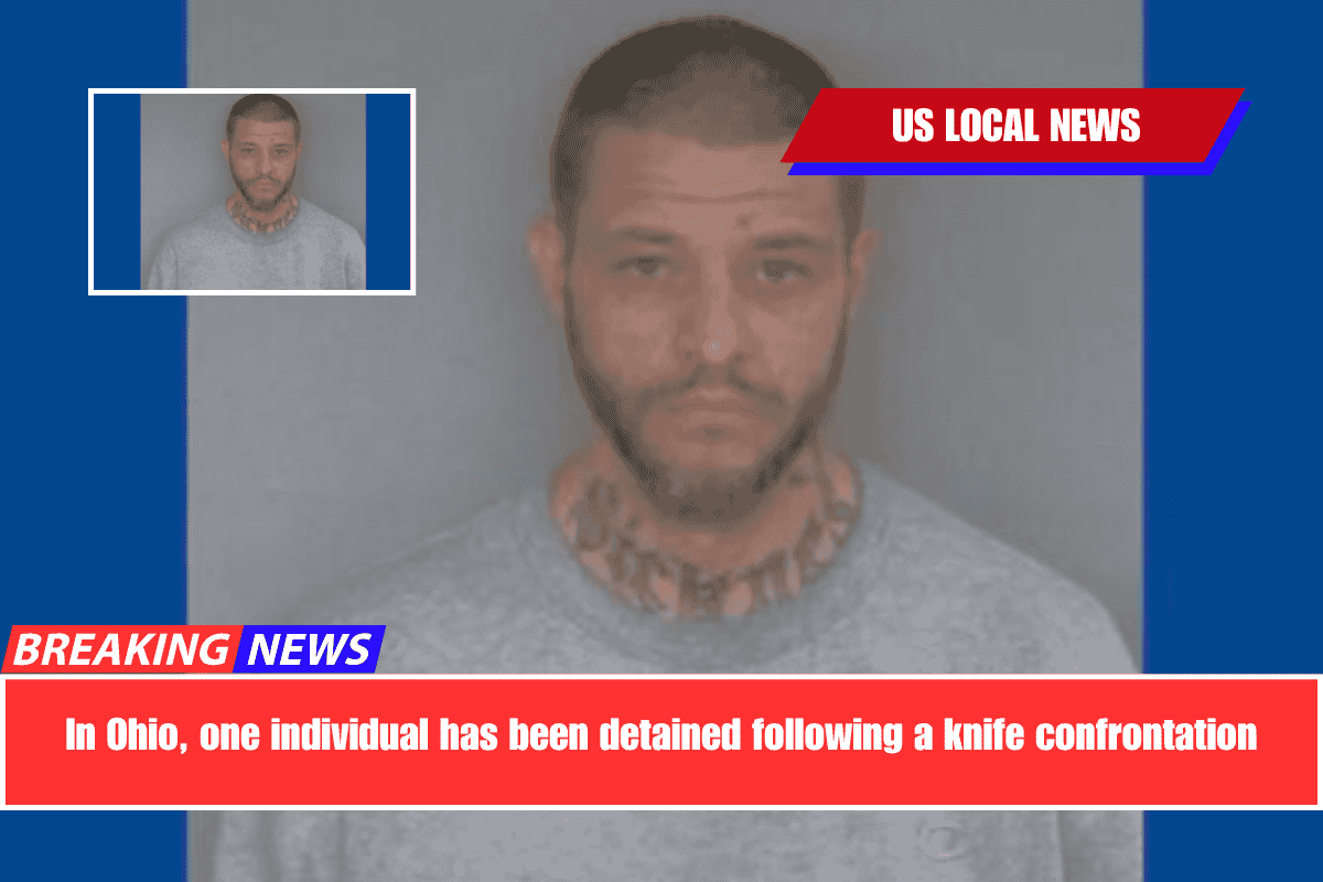 In Ohio, one individual has been detained following a knife confrontation