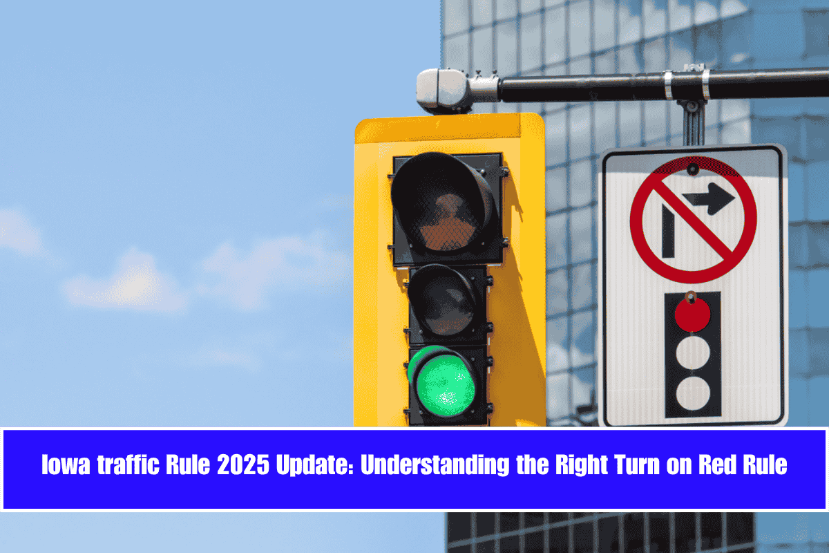 Iowa traffic Rule 2025 Update Understanding the Right Turn on Red Rule