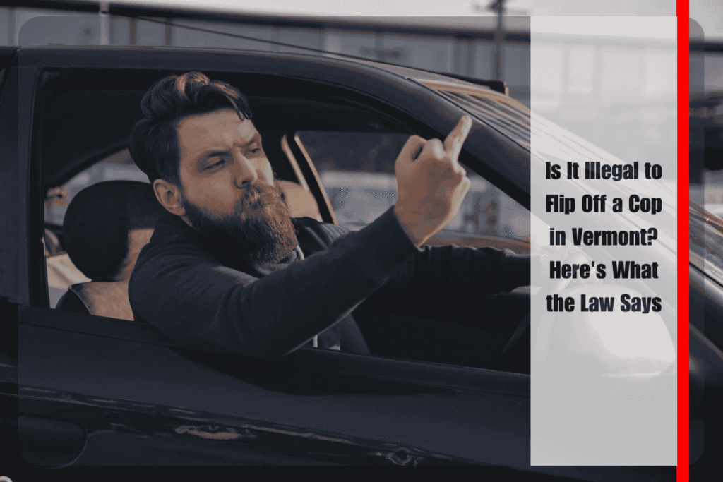 Is It Illegal to Flip Off a Cop in Vermont Here's What the Law Says