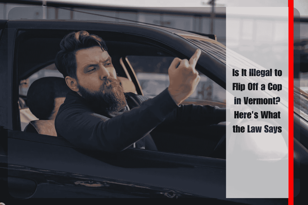 Is It Illegal to Flip Off a Cop in Vermont Here's What the Law Says