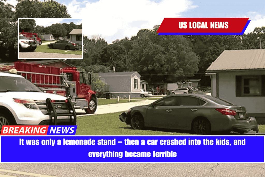 It was only a lemonade stand – then a car crashed into the kids, and everything became terrible