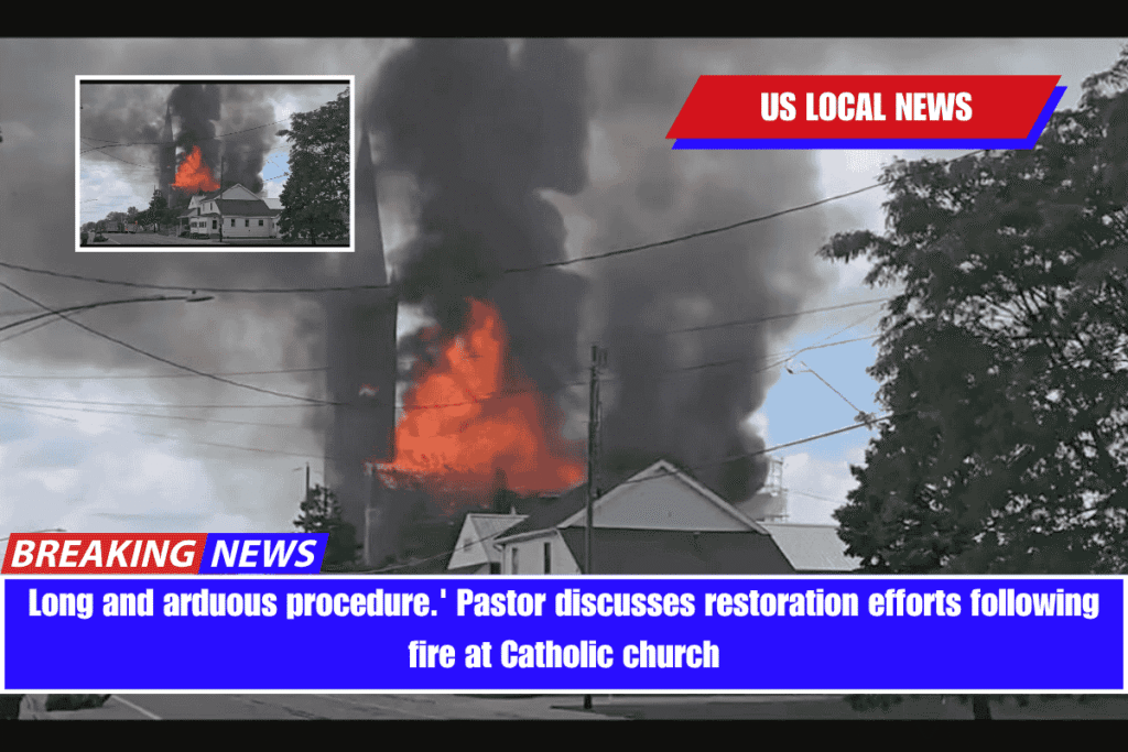 Long and arduous procedure.' Pastor discusses restoration efforts following fire at Catholic church