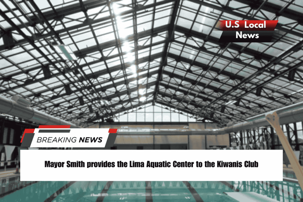 Mayor Smith provides the Lima Aquatic Center to the Kiwanis Club