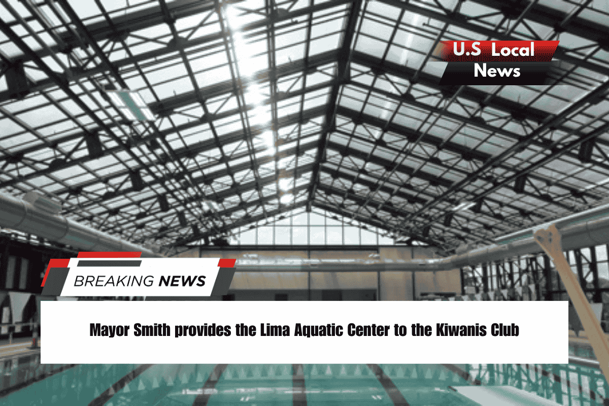 Mayor Smith provides the Lima Aquatic Center to the Kiwanis Club