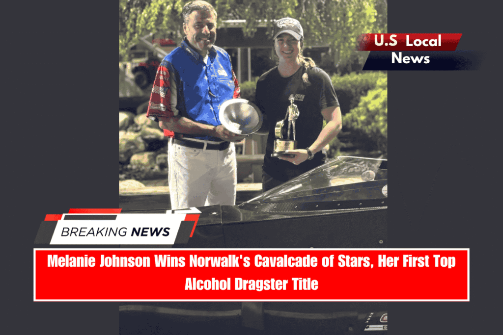 Melanie Johnson Wins Norwalk's Cavalcade of Stars, Her First Top Alcohol Dragster Title