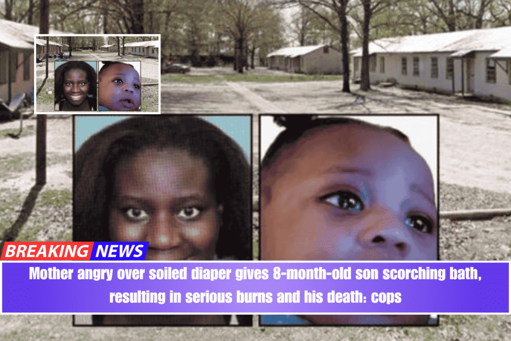 Mother angry over soiled diaper gives 8-month-old son scorching bath, resulting in serious burns and his death cops