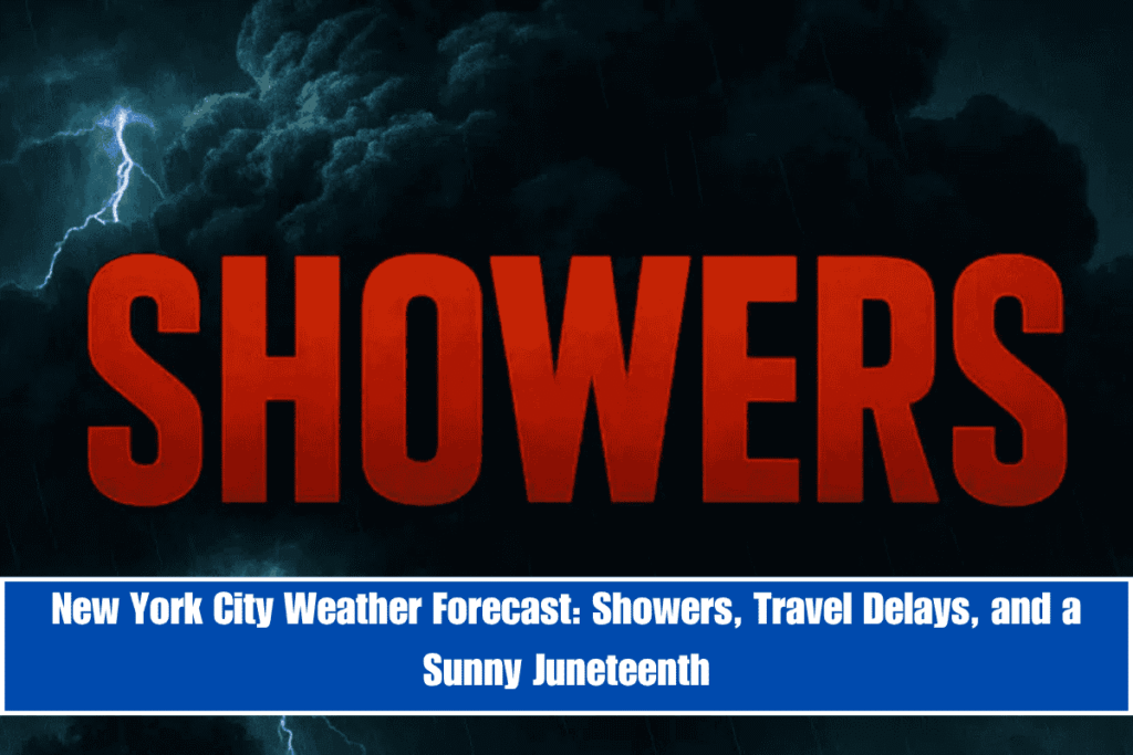 New York City Weather Forecast Showers, Travel Delays, and a Sunny Juneteenth