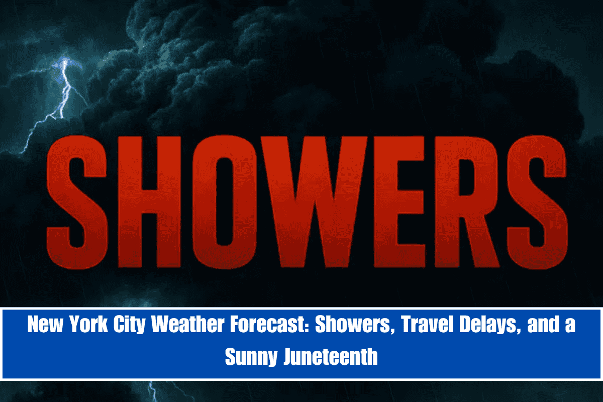 New York City Weather Forecast Showers, Travel Delays, and a Sunny Juneteenth