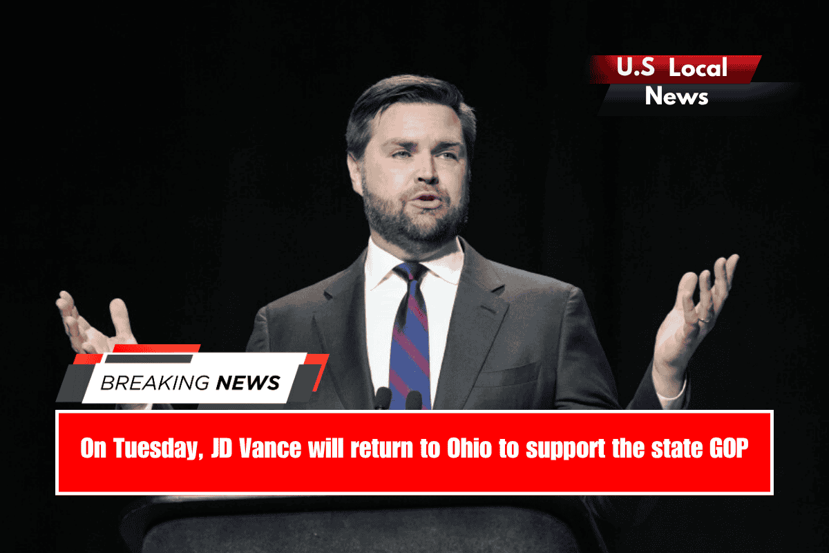 On Tuesday, JD Vance will return to Ohio to support the state GOP