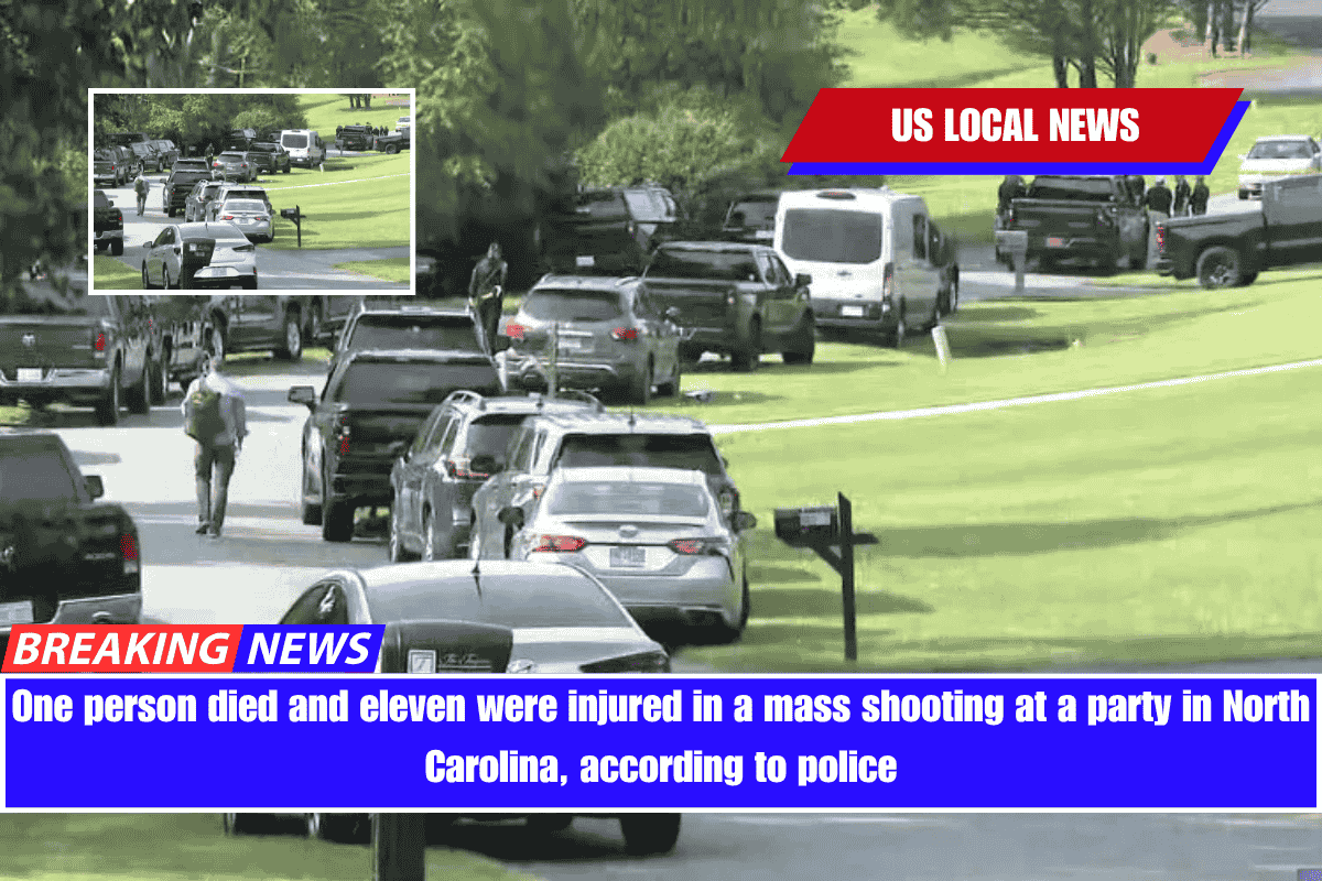 One person died and eleven were injured in a mass shooting at a party in North Carolina, according to police