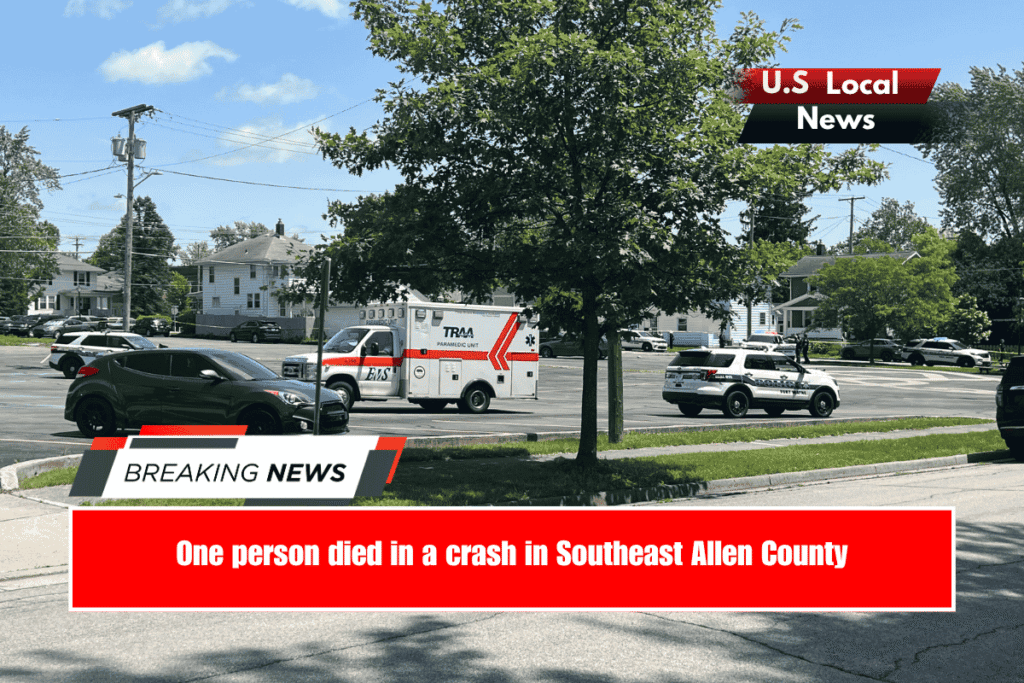 One person died in a crash in Southeast Allen County