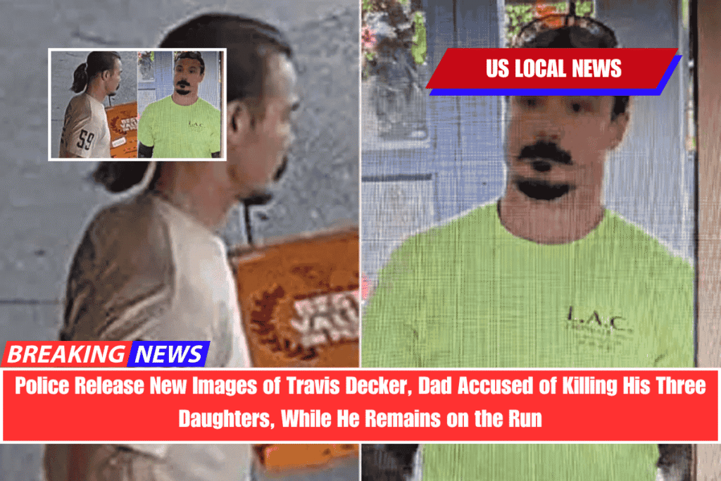 Police Release New Images of Travis Decker, Dad Accused of Killing His Three Daughters, While He Remains on the Run