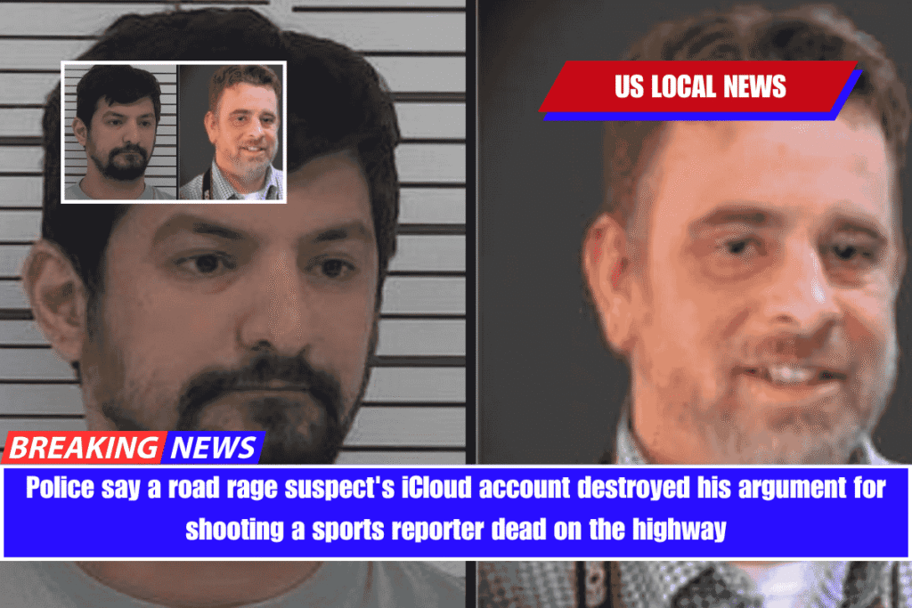 Police say a road rage suspect's iCloud account destroyed his argument for shooting a sports reporter dead on the highway