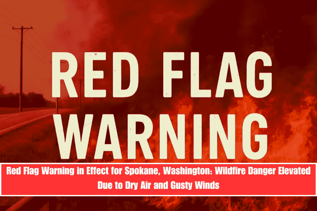 Red Flag Warning in Effect for Spokane, Washington Wildfire Danger Elevated Due to Dry Air and Gusty Winds