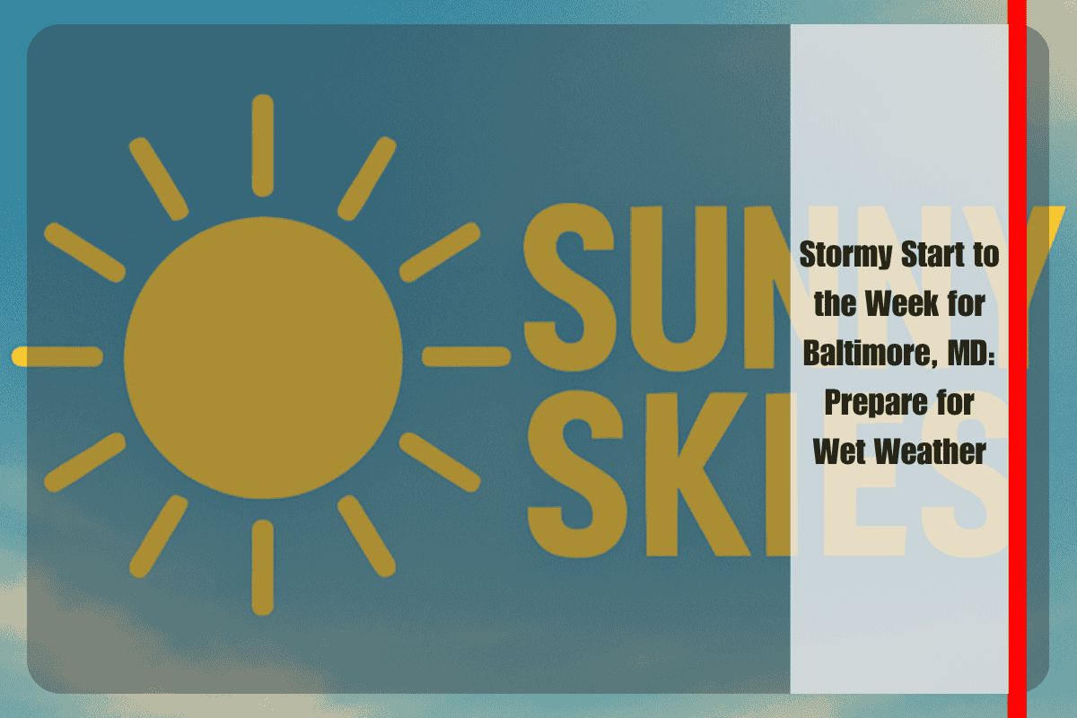 Stormy Start to the Week for Baltimore, MD Prepare for Wet Weather