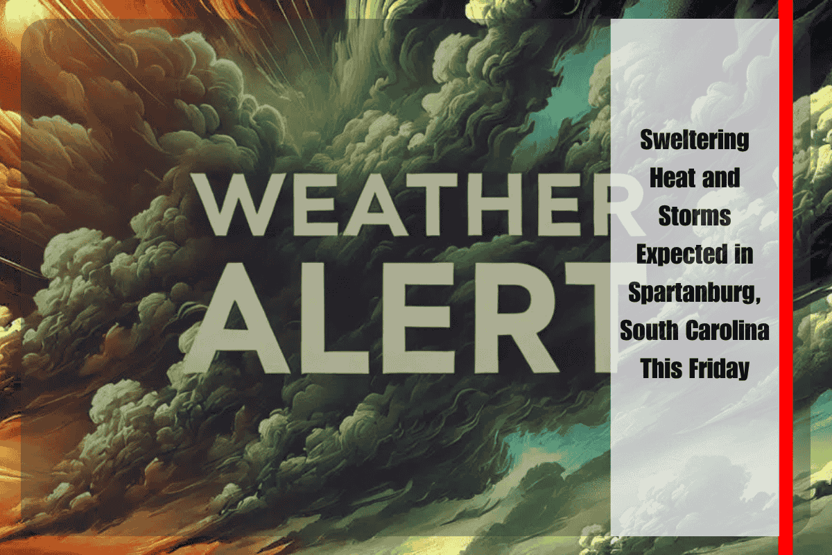 Sweltering Heat and Storms Expected in Spartanburg, South Carolina This Friday