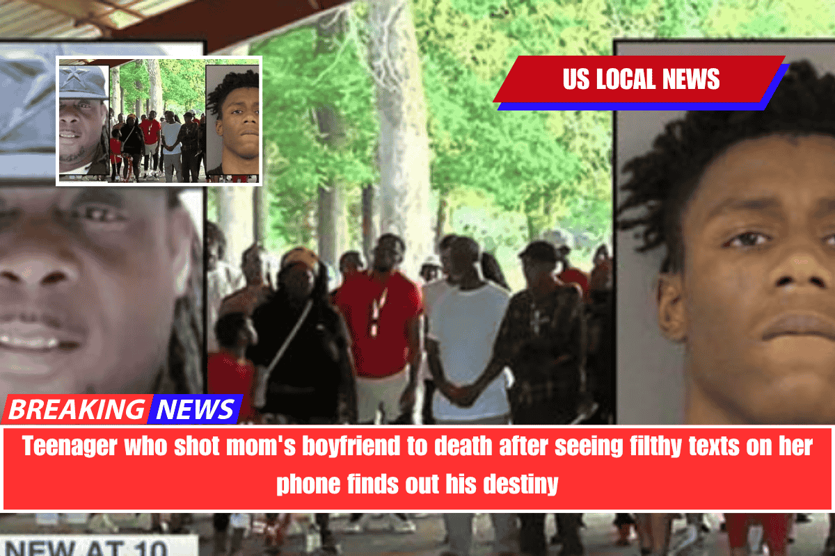 Teenager who shot mom's boyfriend to death after seeing filthy texts on her phone finds out his destiny