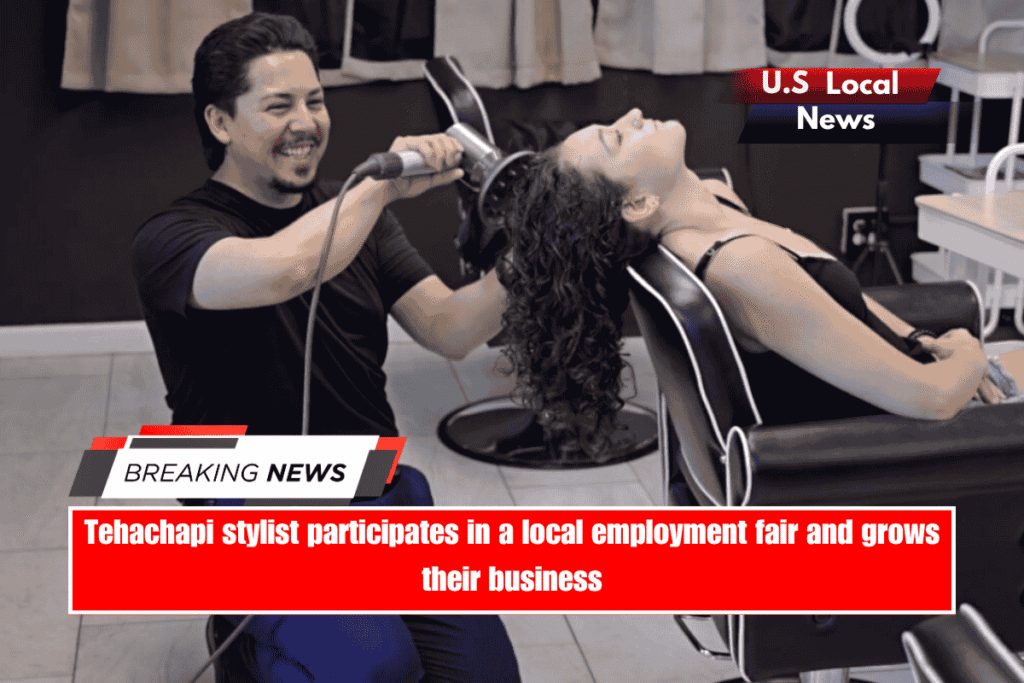 Tehachapi stylist participates in a local employment fair and grows their business