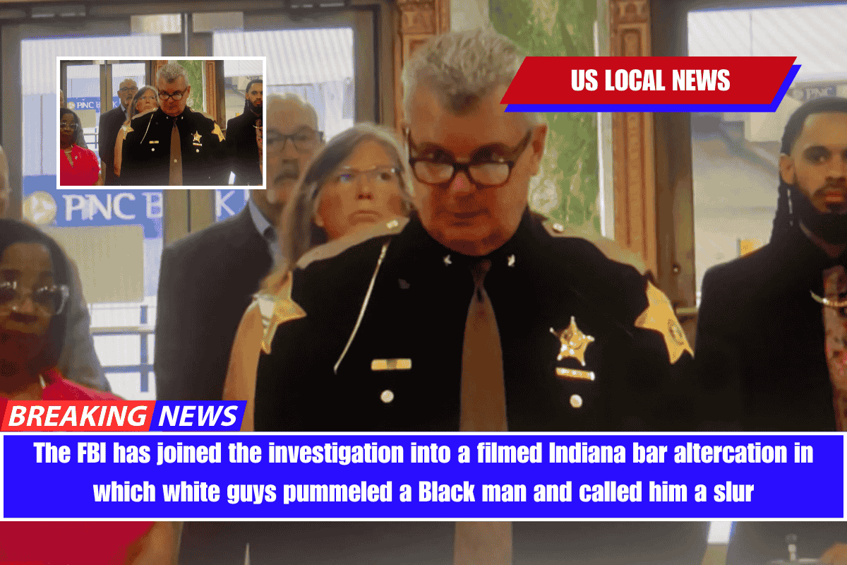 The FBI has joined the investigation into a filmed Indiana bar altercation in which white guys pummeled a Black man and called him a slur