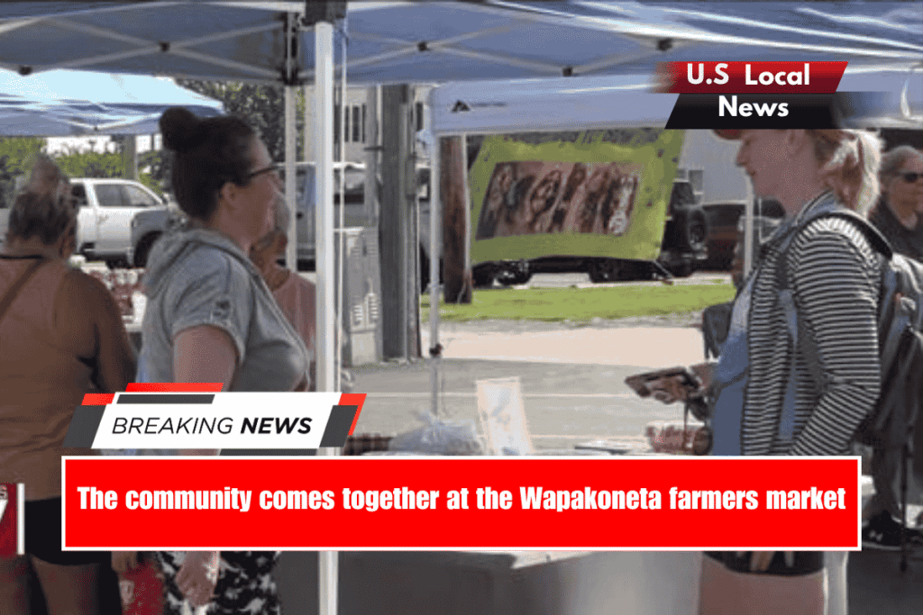 The community comes together at the Wapakoneta farmers market