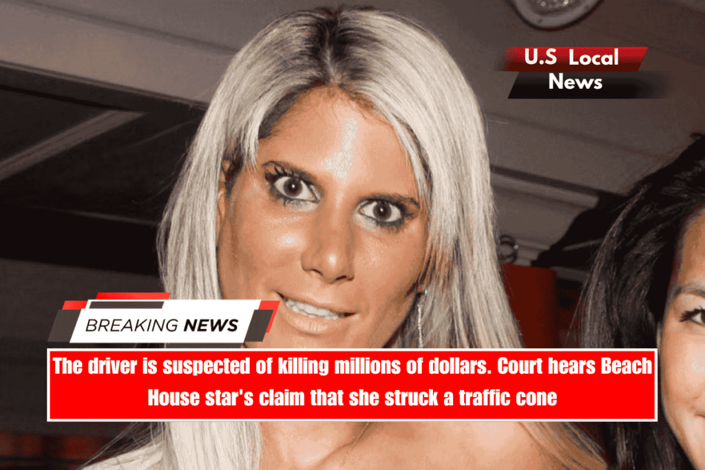 The driver is suspected of killing millions of dollars. Court hears Beach House star's claim that she struck a traffic cone
