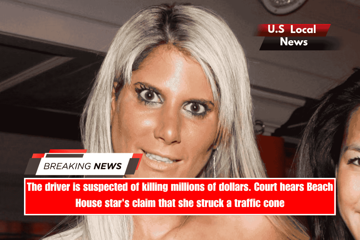 The driver is suspected of killing millions of dollars. Court hears Beach House star's claim that she struck a traffic cone