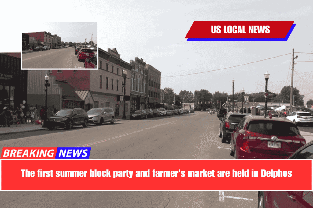 The first summer block party and farmer's market are held in Delphos