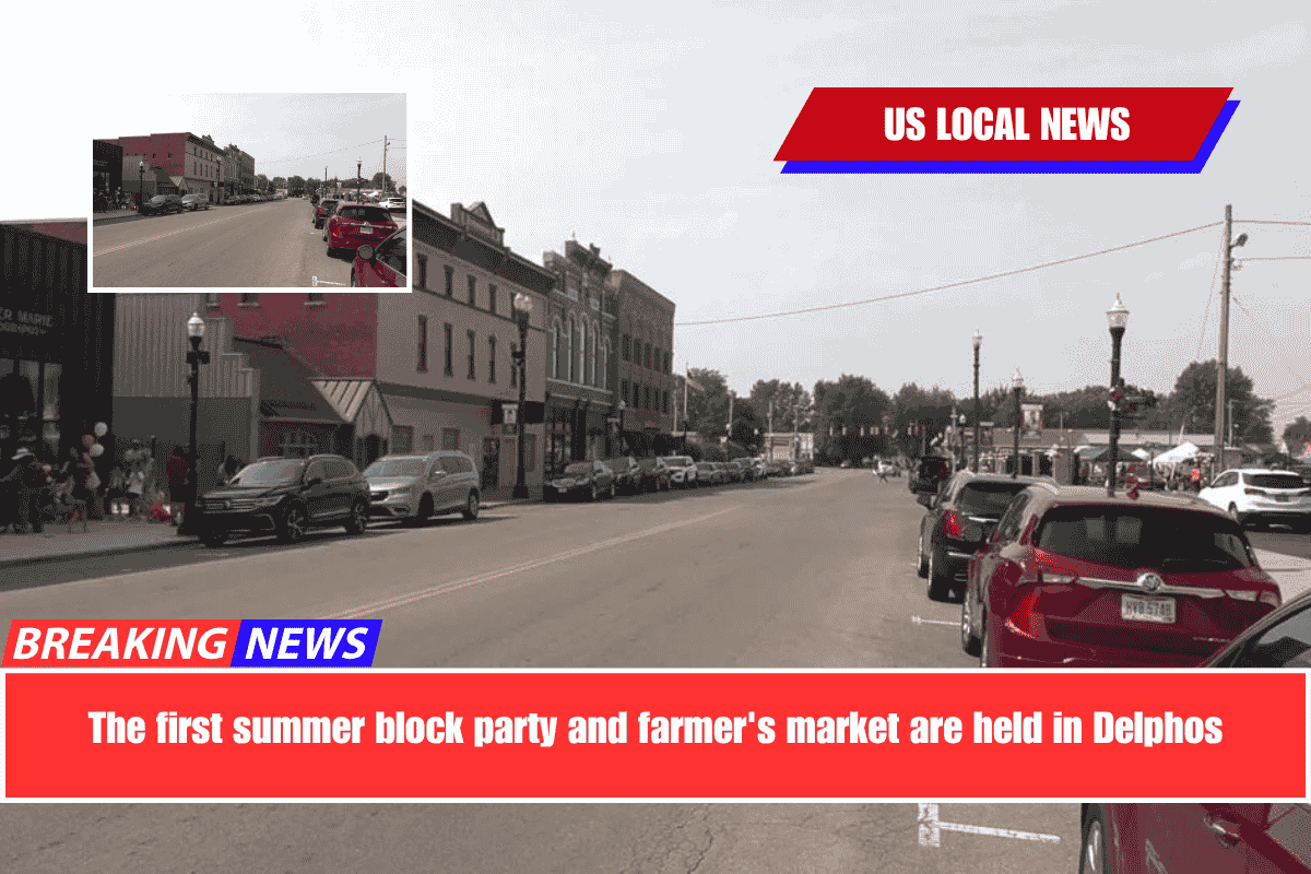 The first summer block party and farmer's market are held in Delphos