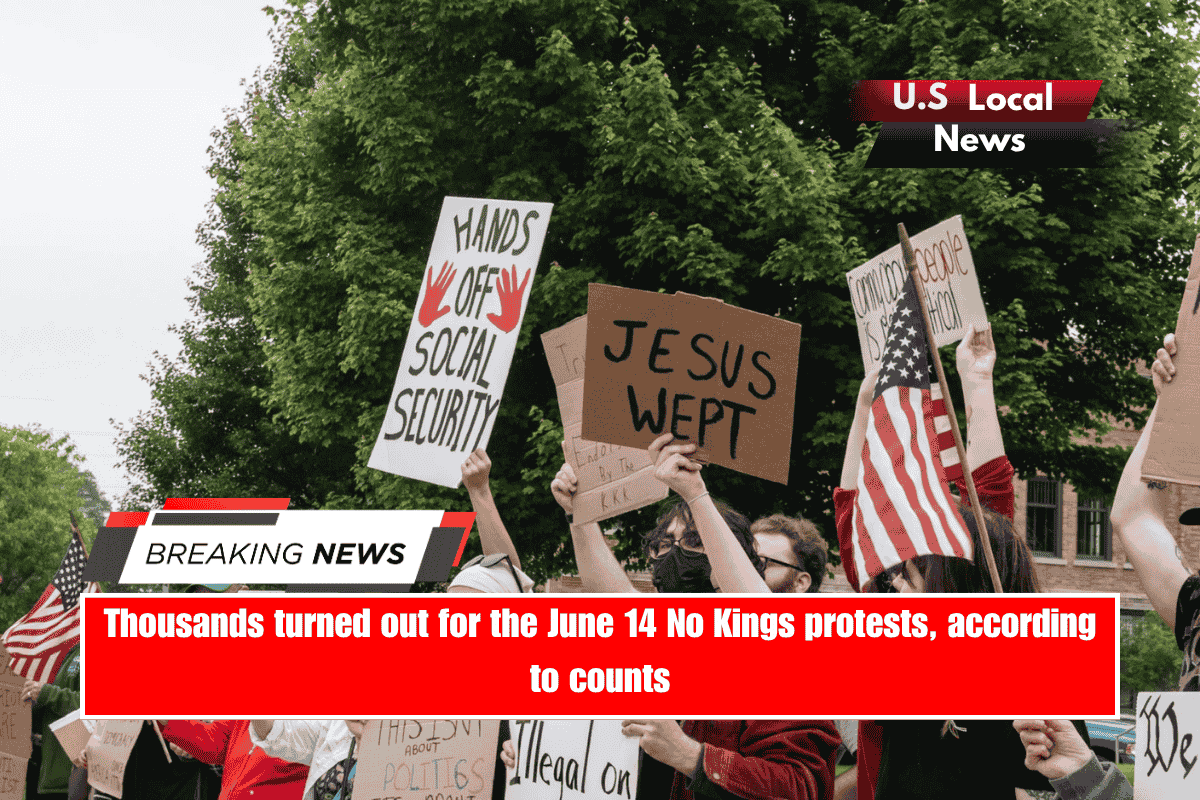 Thousands turned out for the June 14 No Kings protests, according to counts