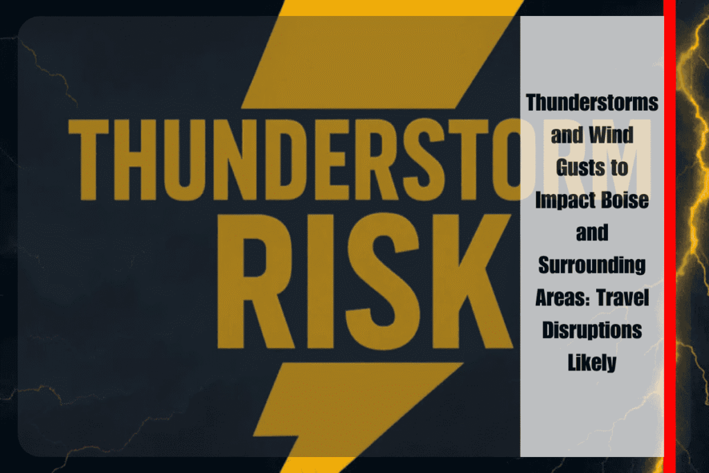 Thunderstorms and Wind Gusts to Impact Boise and Surrounding Areas Travel Disruptions Likely