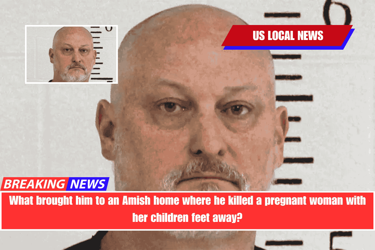What brought him to an Amish home where he killed a pregnant woman with her children feet away