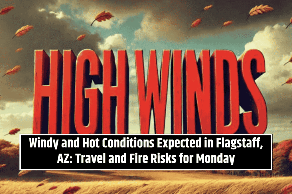 Windy and Hot Conditions Expected in Flagstaff, AZ: Travel and Fire Risks for Monday