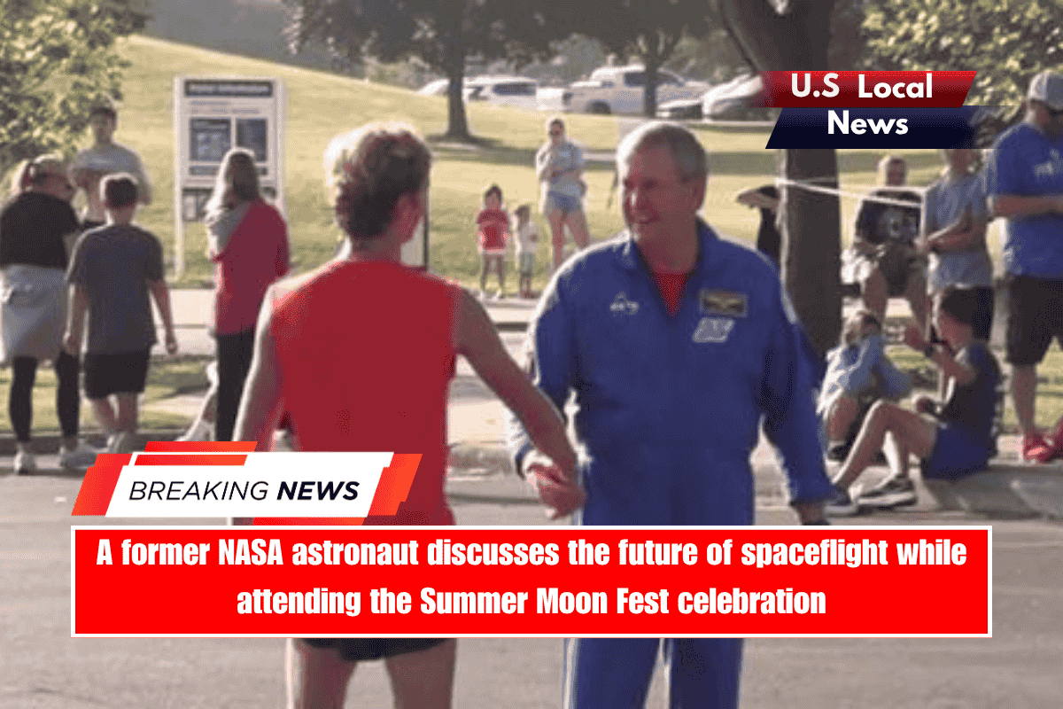 A former NASA astronaut discusses the future of spaceflight while attending the Summer Moon Fest celebration